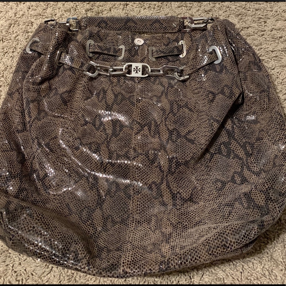 Tory Burch Natalya Python hobo